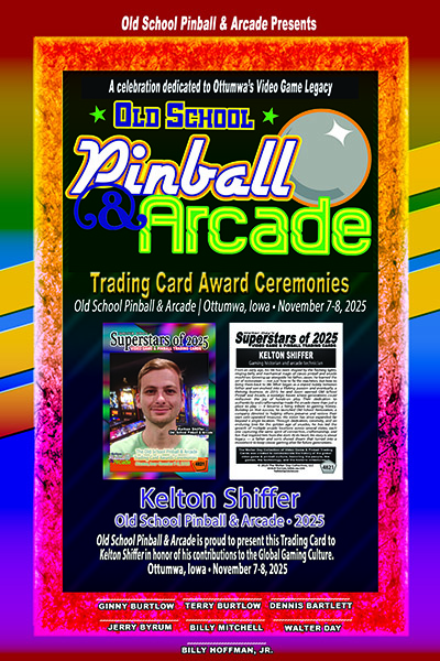 AWARD OLDSCHOOL ARCADE OTTUMWA KELTONI SHIFFER 2025
