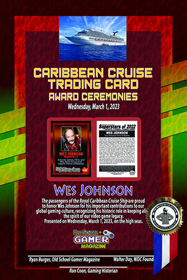 AWARD WES JOHNSON CRUISE RON COON copy