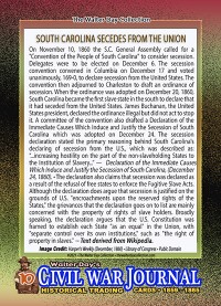 0010 - South Carolina Secedes from the Union