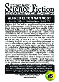 0015 - Alfred Elton Van Vogt -  SFWA Grand Master