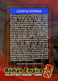 0026 - Legion IX Hispana - Roman Empire