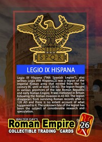 0026 - Legion IX Hispana - Roman Empire