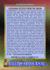 0032 - Louisiana Secedes from the Union