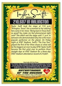 0043 - Taylor Swift - 210,607 Arlington, Texas