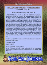 0095 - Lincoln Asks Congress for 500,000 Men