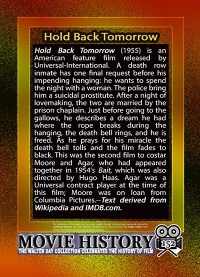 0152 - Hold Back Tomorrow