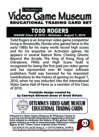 0031 - Todd Rodgers - IVGHOF - Museum Set