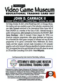 0060 - John Carmack - IVGHOF - Museum Set