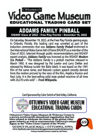 0069 - Addams Family Pinball - IVGHOF - Museum Set