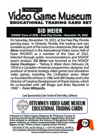 0078 - Sid Meier - IVGHOF - Museum Set