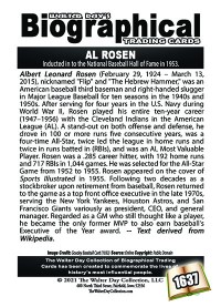 1637 - Biographical - American Baseball - Al Rosen