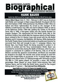 1678 - Biographical - American Baseball - Hank Bauer