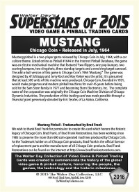 2016 Mustang Pool - Chicago Coin