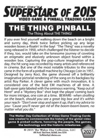2027 Backglass The Thing Pinball