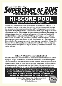 2040 High Score Pool - Chicago Coin