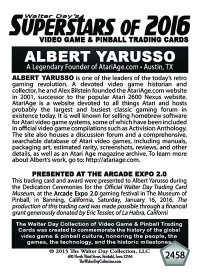 2458 - Albert Yarusso - a founder of AtariAge.com