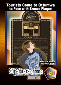 3241 Beckham Watson at the Bronze Plaque