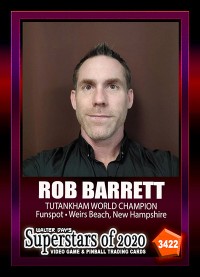 3422 - Rob Barrett - Tutankham World Champion
