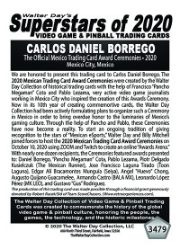 3479 - Carlos Daniel Borrego - Pac-Man world champion - (reissued card)