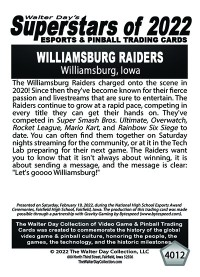 4012 - Williamsburg Raiders - National Esports Award Ceremonies