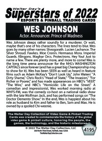 4195 - Wes Johnson - Actor, Announcer, Prince of Madness