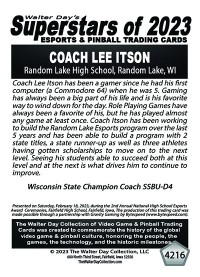 4216 - Coach Lee Itson - Random Lake High School - NATIONAL ESPORTS AWARDS CEREMONIES