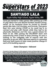 4248 - Santiago Lala - Apple Valley High School - NATIONAL ESPORTS AWARDS CEREMONIES