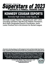 4249 - Cougar Esports - Kennedy High School - NATIONAL ESPORTS AWARDS CEREMONIES