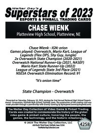 4258 - Chase Wienk - Platteview High School - NATIONAL ESPORTS AWARDS CEREMONIES
