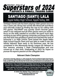 4483 - Santiago (Santi) Lala - Apple Valley High School Esports - NATIONAL ESPORTS AWARDS CEREMONIES