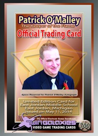 0700m - Patrick OMalley - East Jordan Middle School - Rare Card