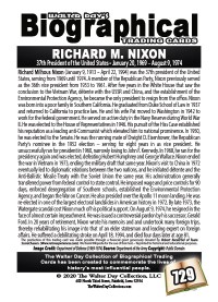 0729 Richard Milhouse Nixon